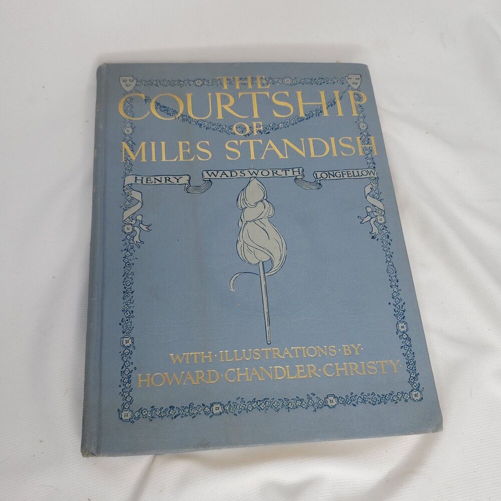 Vintage Book The Courtship of Miles Standish by Henry Wadsworth Longfellow
